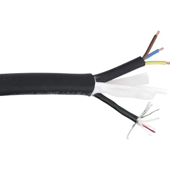 Audio kabel Helukabel DMX + Power kabel, 1x2x0,25 mm + 3x1,5 mm, černý, 100 m role