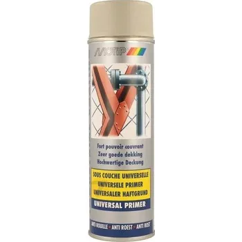 Barva ve spreji Motip Acrylic Universal Primer šedý ve spreji 500 ml