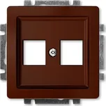 ABB 5014G-A02018 H1 Kryt zásuvky komunikační přímé (2x), s kovovým upevňovacím třmenem