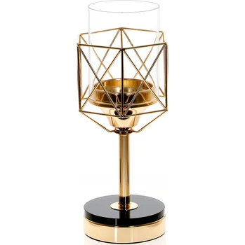 Svícen Zlatý kovový svícen PALERMO M