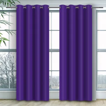 pant Jednobarevný závěs - Fialový Uchycení závěsu: Řasící páska 1