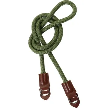 Popruh k fotoaparátu a kameře Pevný provazový retro foto popruh zelený 100 cm (originální retro vzhled)