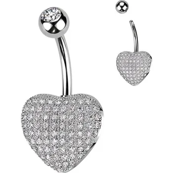 Piercing Piercing do pupíku - srdíčko