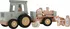 Dřevěná hračka Little Dutch Farma Traktor s přívěsem