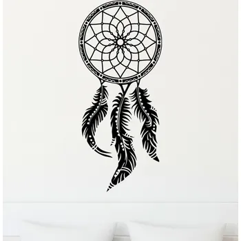 Samolepící dekorace Živá Zeď Samolepka na zeď Lapač snů Barva: černá