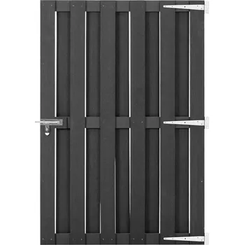 vidaXL Zahradní branka WPC 100 x 150 cm šedá [49085]