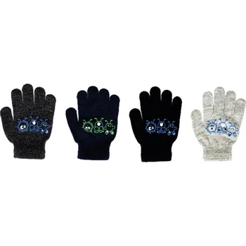 Rukavice Dětské rukavice NOVIA | N030 příšerky Barva: černá