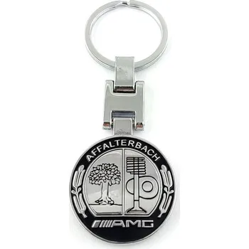 Přívěšek na klíče AMG logo kovový, včetně kroužku na klíče