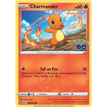 Sběratelská karetní hra Pokémon karta Charmander 008/078 - Pokémon Go
