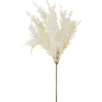 umělá květina Květinový svazek, BÍLÁ TRÁVA, 32 cm, 1 kus