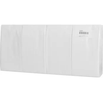 Papírový ubrousek Papírové ubrousky 39 x 39 cm, 3-vr., bílé, skládání 1/8, 200 ks