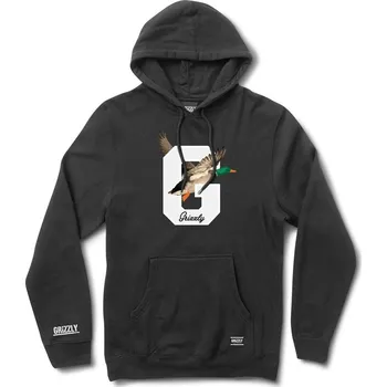 Pánská mikina GRIZZLY mikina - Duck Season Pullover Hoodie Blk (BLK) velikost: S