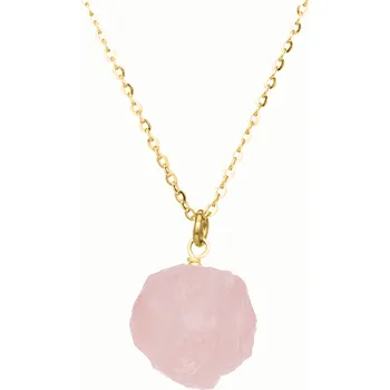 Náhrdelník Drahokamia Sestavte si vlastní náhrdelník s přírodním drahokamem 242/SMA Zvolte barvu řetízku s přívěskem:: Zlatý - 24k pozlacení - zlato Au 999/1000, Zvolte si drahokam: Růženín