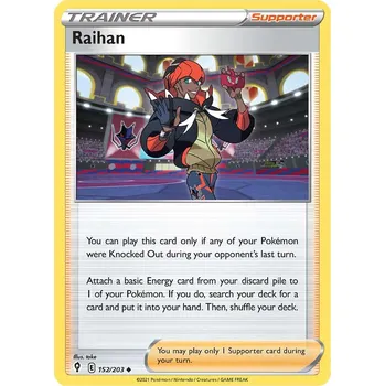 Sběratelská karetní hra Pokémon karta Raihan 152/203