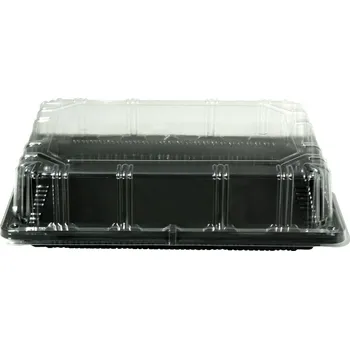 Jednorázové nádobí 3121DX03 Víko rPET 320x225x80mm na tác 3121DX31, transparentní - 130 ks