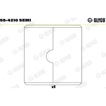 Ojnice Ložiskové pouzdro, ojnice GLYCO 55-4210 SEMI
