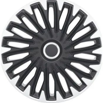 Ozdobné kryty kol / poklice 16 palců - Quantum Pro Silver Black - sada 4ks