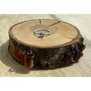 Prsten Stříbrný prsten Opal - MarulArt - Velikost prstenu 56