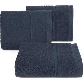 Ručník BAVLNĚNÝ RUČNÍK KALIA11 70X140 CM TMAVĚMODRÁ