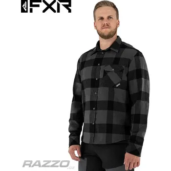 Pánská košile Pánská košile FXR Timber Flannel Shirt Charcoal Black XL
