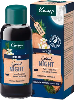Koupelový olej Kneipp Good Night Bath Oil Swiss Stone Pine Balsam Torchwood 100 ml