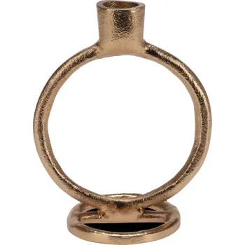 Svícen Home Styling Collection Dekorační zlatý svícen, hliník