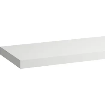 Nábytek Lani - umyvadlová deska 140 cm, bez výřezu, vč. 3 nástěnných držáků, bílá matná H4046801122601