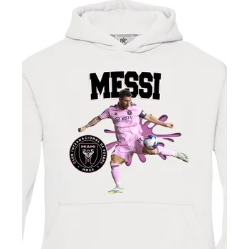 Chlapecká mikina Dětská mikina Lionel Messi, Barva Bílá, Velikost 122-128, Canvas Dětská mikina Bezvatriko.cz 2033 - 2x98