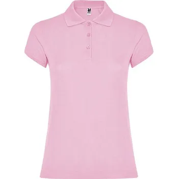 Dámské tričko Roly Star Dámské polo tričko PO6634 Light Pink 48 3XL