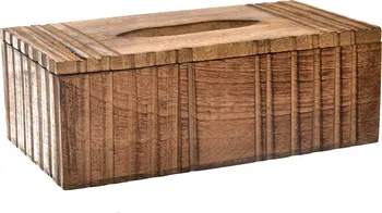 Box na kapesníky X10557 24,5 x 12 x 8 cm mangové dřevo