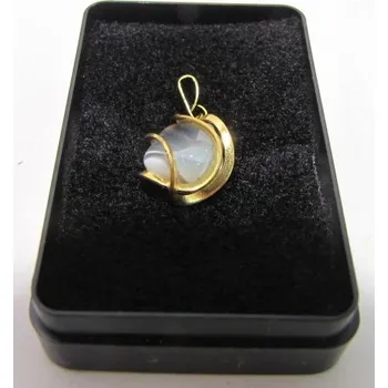 Přívěsek Přívěšek Achát v pozlacené klícce 2