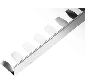 ukončovací lišta ACARA SP1 ohýbací ukončovací lišta L, nerez V4A, FLOPPY TRIM, kartáč, 15 mm, 2,5 m AAELK 150-ZF/V4A