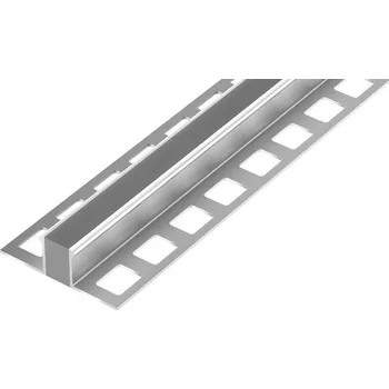 ACARA DL7/5 dilatační lišta s výplní, hliník + PU šedá, 2 mm, 2,5 m AADA 238-PUF