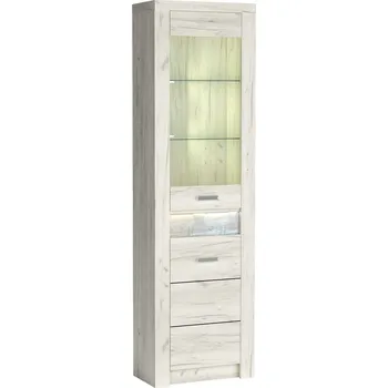 Knihovna Nábytek PEGAS s.r.o. Rohová vitrína INDIANAPOLIS I23 Kraft bílý