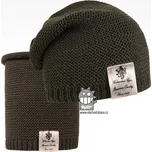 Čepice pletená a nákrčník Dráče - Colors set 20, khaki Barva: Khaki, Velikost: 48-50