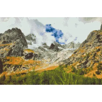 Diamantové malování Diamantové malování - Mont Blanc Velikost: 40x60cm, Rámování: Pouze srolované plátno, Diamanty: Kulaté
