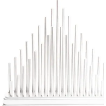 Vánoční svícen Home Styling Collection Dekorační vánoční svícen stříbrný 33 LED teplá bílá 33,8 cm