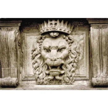 Diamantové malování Diamantové malování - Lví fontána v Itálii Velikost: 40x60cm, Rámování: Pouze srolované plátno, Diamanty: Kulaté