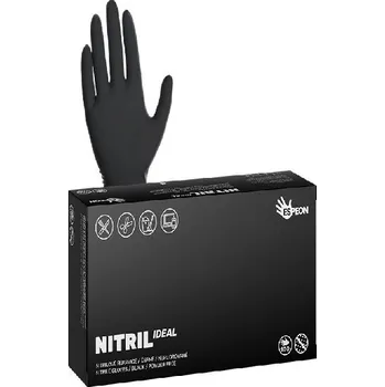 Rukavice rukavice nitrilové, nepudrované, černé, vel. XL - ID: 995