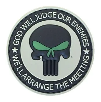 Nášivka PVC nášivka Punisher, zářící