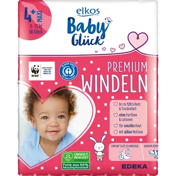 Plena Elkos Premium dětské pleny 4+ Maxi Plus 9-15 kg 38 kusů