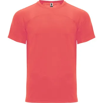Pánská móda Roly Monaco Pánské funkční tričko CA6401 Fluor Coral 234 L