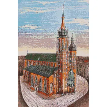 Diamantové malování Diamantové malování - Katedrála Krakov Velikost: 40x60cm, Rámování: Pouze srolované plátno, Diamanty: Kulaté