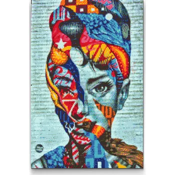 Diamantové malování Diamantové malování - Audrey Hepburn Velikost: 40x60cm, Rámování: Pouze srolované plátno, Diamanty: Čtvercové