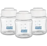 Canpol babies Sada lahví pro skladování mateřského mléka 3x120ml