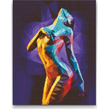 Diamantové malování Diamantové malování - Osamělá žena Velikost: 30x40cm, Rámování: Pouze srolované plátno, Diamanty: Kulaté