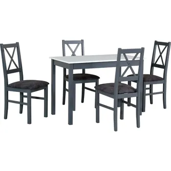 Jídelní set Jídelní sestava DX 22, odstín dřeva (židle + nohy stolu) sonoma, odstín lamina (deska stolu) grandson, potahový materiál látka