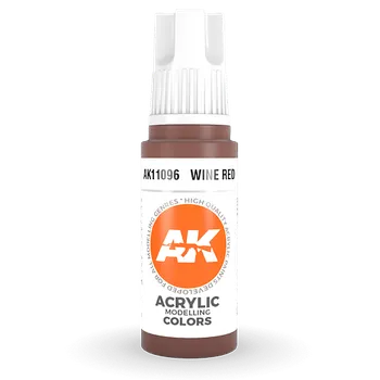 Modelářská barva AK Interactive: General Series - Wine Red 17ml