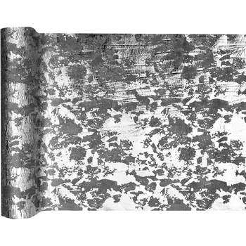 Party dekorace Santex Šerpa stolová metalicky stříbrná 28 cm x 2,5 m