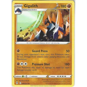 Karetní hra Pokémon karta Gigalith 088/203 - Evolving Skies